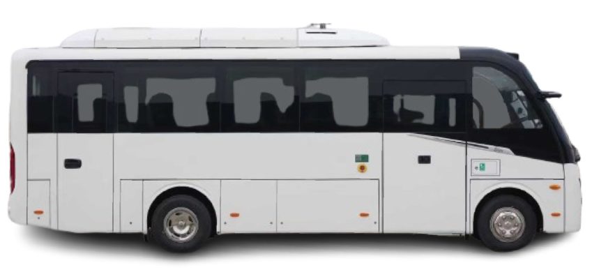 lateral de un midibus electrico en españa para minusvalidos