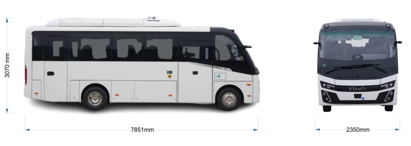 dimensiones de un midibus electrico kinwin elite